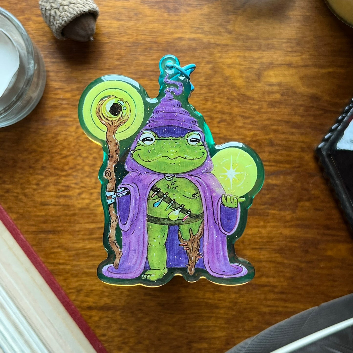 Old Wizard Frog Keychain