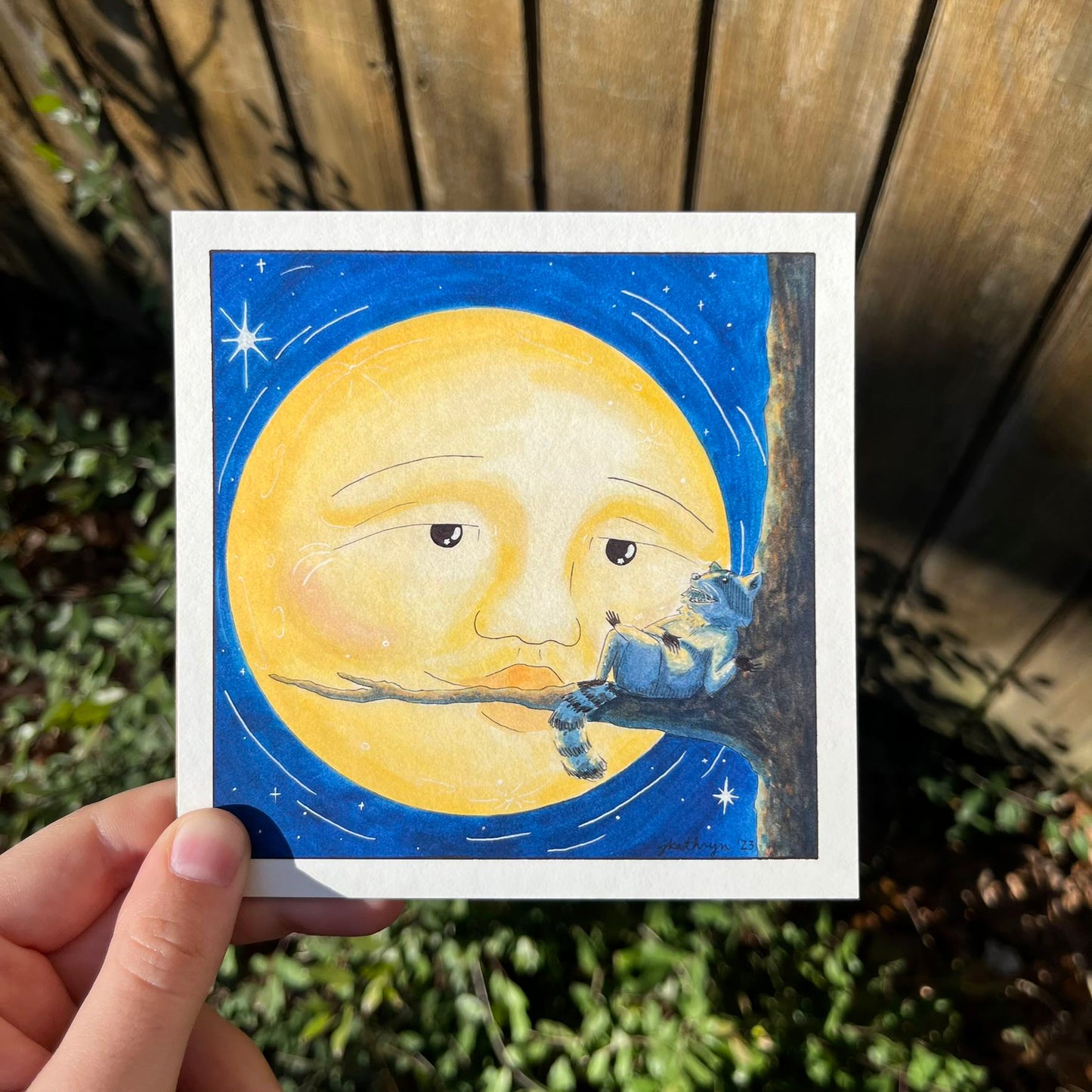 My Friend, The Moon Art Print