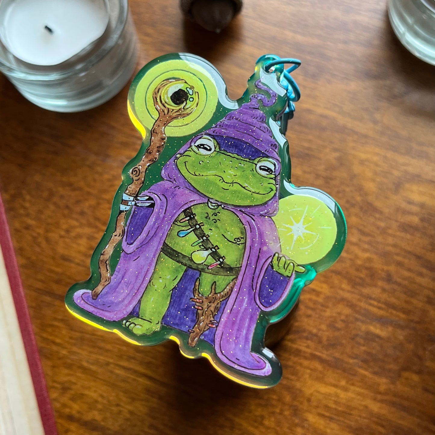 Old Wizard Frog Keychain