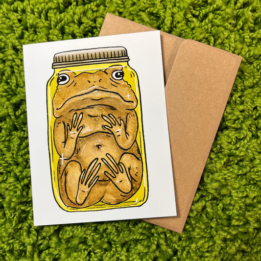 Toad Greeting Card