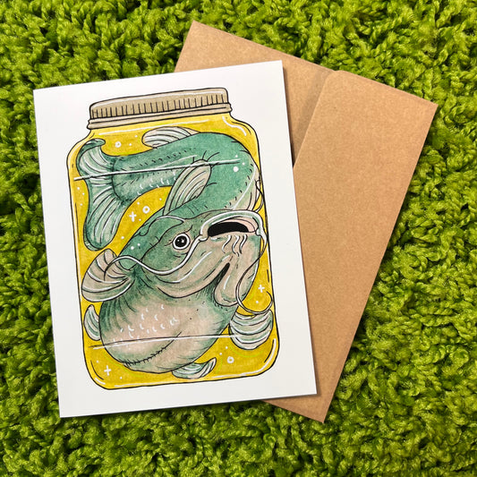 Catfish Greeting Card