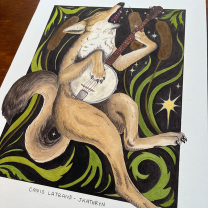 Canis Latrans Art Print