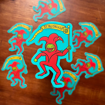 Frog Jester Sticker