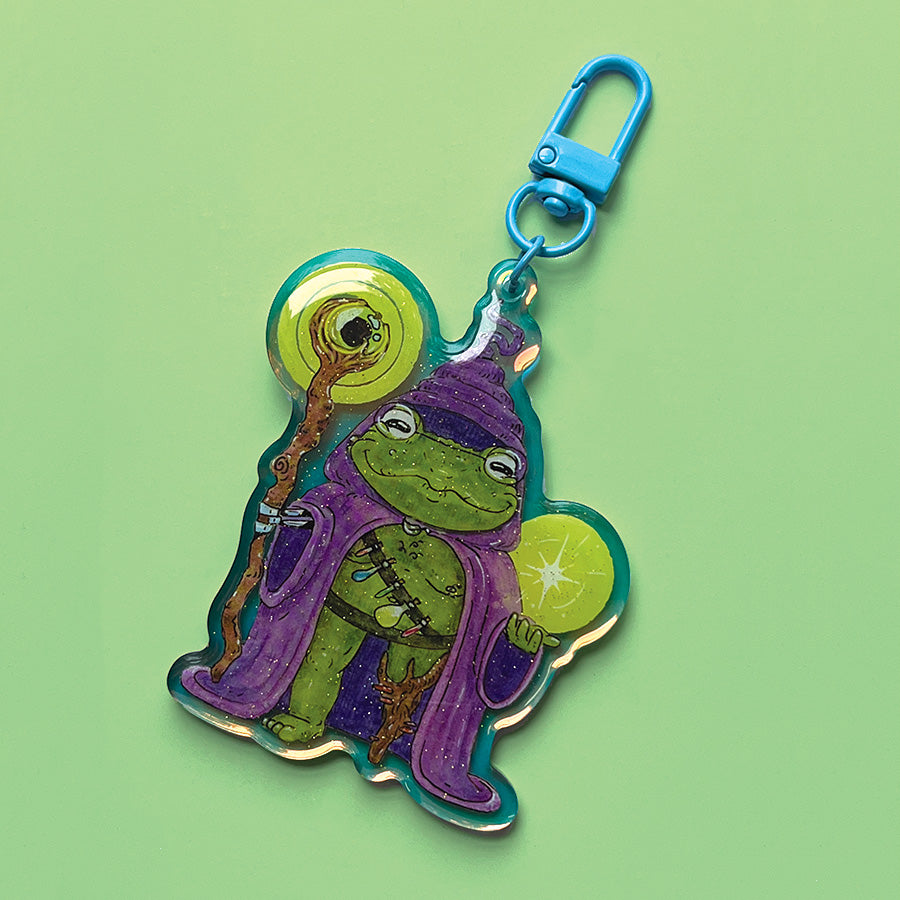 Old Wizard Frog Keychain